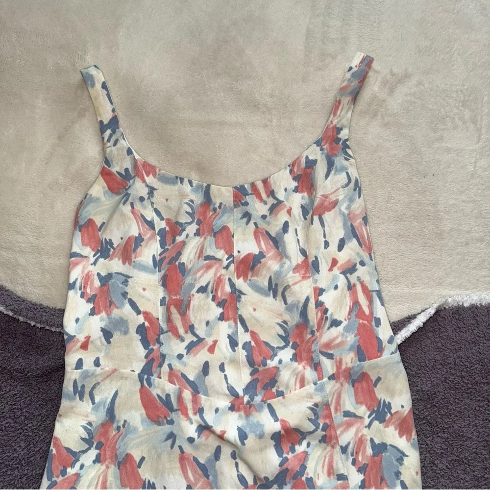 Abercrombie & Fitch Cream Maxi Sundress Spaghetti Strap